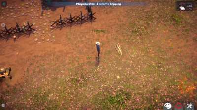 We're making a game about surviving and building in the post-AI-apocalypse with sentient fridges and flying toilets. This is the first gameplay video, what do you think?