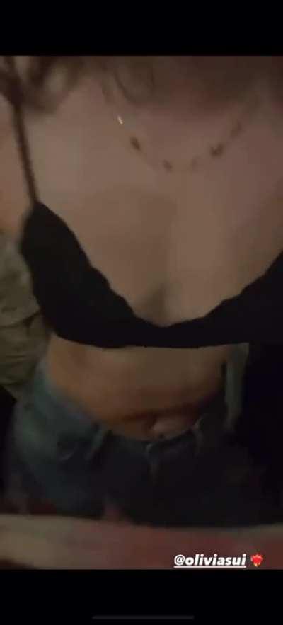 Olivia in her bikini top