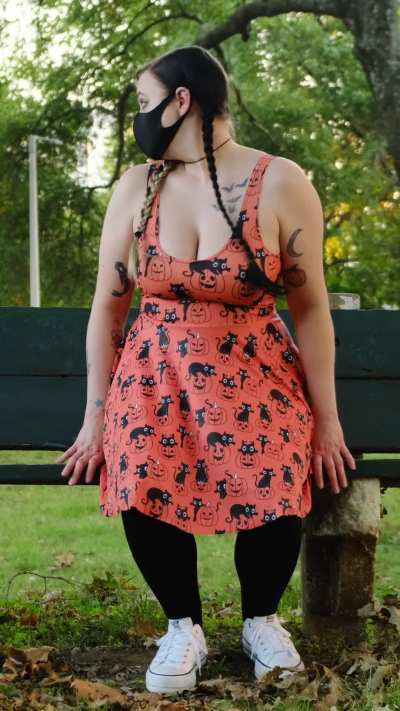 I rode a dildo on a public bench (reveal at end)