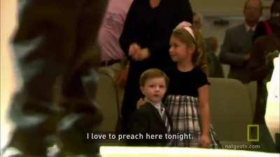 Four year old preacher