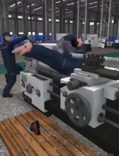 Reminds me of the Russian lathe incident