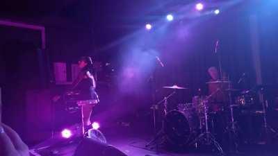 Rebecca Black bounced her big tits on stage