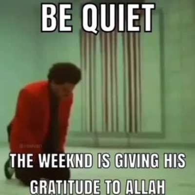 Please be respectful, he's trying to pray