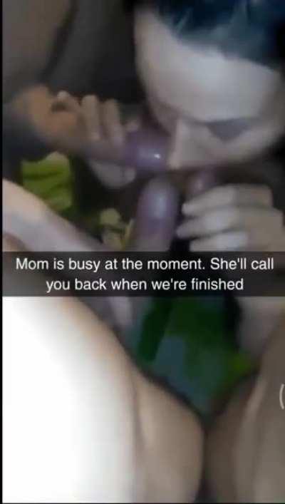 Mom is too busy to pick up the call...