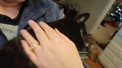 Lacie has some contralto thoughts about being held like a little baby