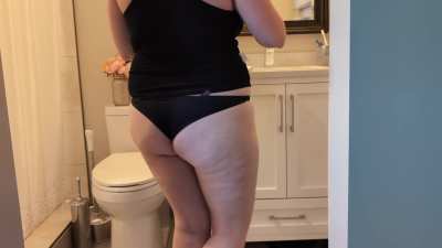 Cleaning in my Thong, Fingering Myself Along The Way…Naughty Cleaning is So Hot!