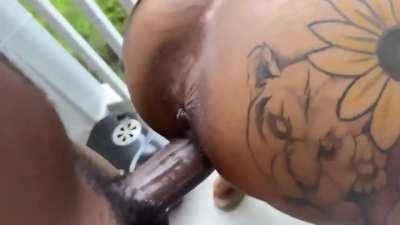 Damn bitch quiet down before we get evicted!