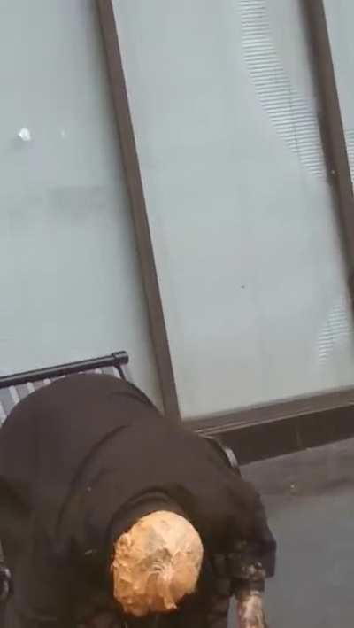 Peanut butter face lady