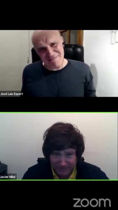 Espert y Milei se desconocen por zoom