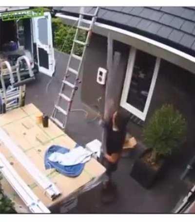 The most satisfying fall I've ever seen.