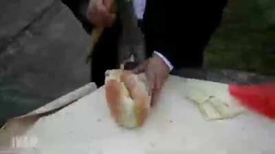 What a nice burger, I hope nothing crazy happens to it