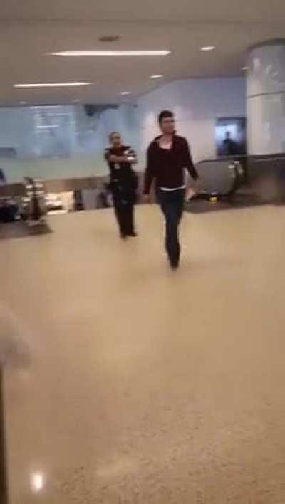 For not stopping at airport checking