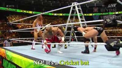 Wade Barrett shitposting at WWE Money In The Bank