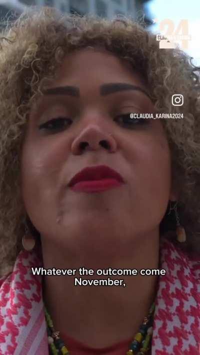 Claudia is in Atlanta right now joining a protest for Palestine outside the sham CNN debate between Trump and Biden!