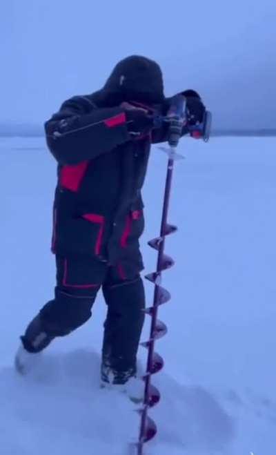 Let's Try Out a Brand New Ice-Auger...