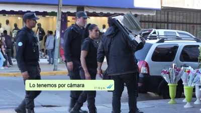 Así de vivió el experimento social de seguridad ciudadana realizado en el centro de San Miguel, donde un actor simuló caminar con un LED recién afanado