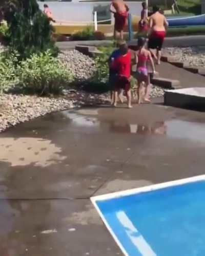 A little boy with cerebral palsy was having difficulty walking because his muscles began to stiffen. Instead of running ahead his friends stop to help.