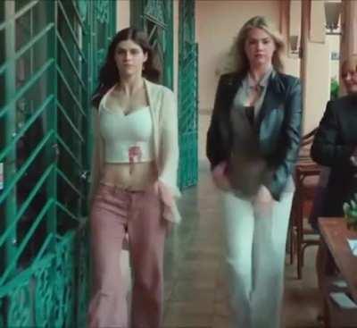 With Alexandra Daddario in The Layover