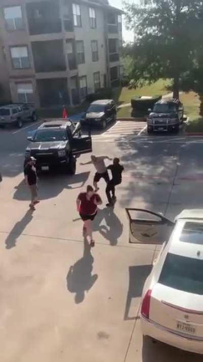 10 am in Texas. Over a parking spot..