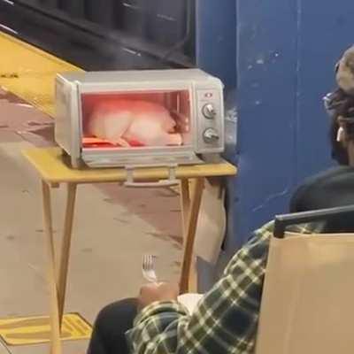 City Chicken Cooked Crazily While Commuting