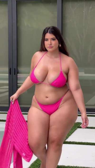 Claudia is so beautiful with those real curves