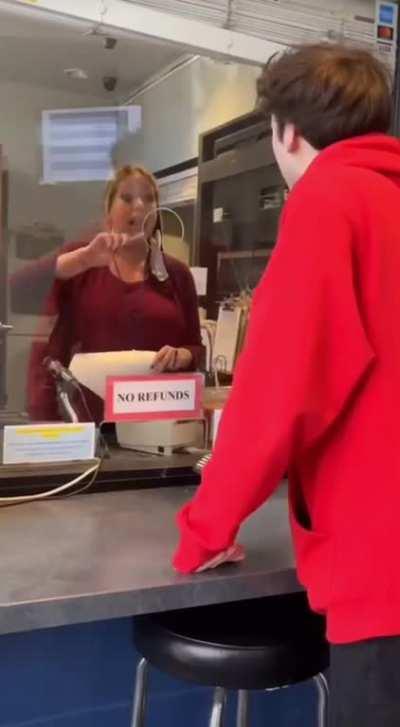 Barging into people while they are working and just keep wasting their time to film his meaningless stuff