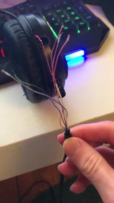 Accidentally tore my headphones apart today