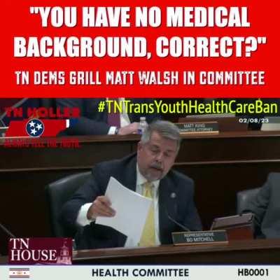 Matt Walsh getting blasted