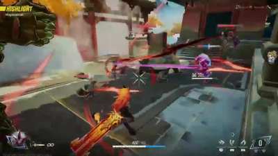 First Hexa, allowing us to win match