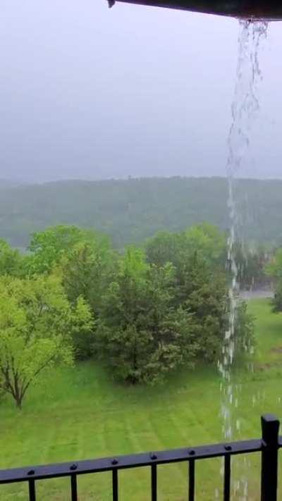 Some beautiful rain at big cedar lodge Branson Mo