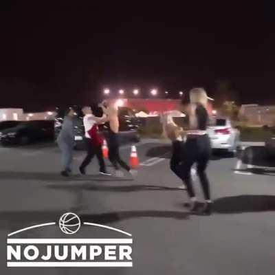 Feeling like your beefed up height in those heels will intimidate the short dude? ... ... just watch your step...