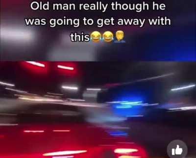 Backs up into biker, then blames it on him