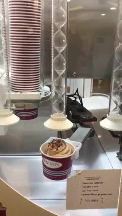 Frozen yogurt robot...