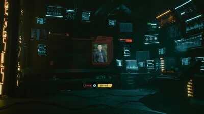 A room that shows the developers of Cyberpunk 2077.