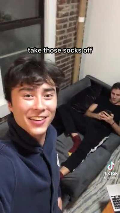 It's not gay if the socks are on