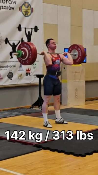 123 kg Snatch and 142 kg Clean & Jerk Competition PR's - 94 kg class
