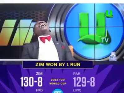 ZIM news anchor reporting yesterday's ZIM vs PAK match