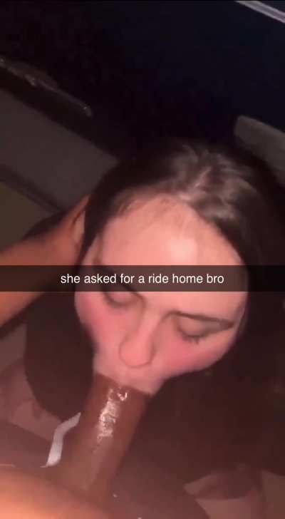 Shes only paying him for the ride home nothing more ❤️