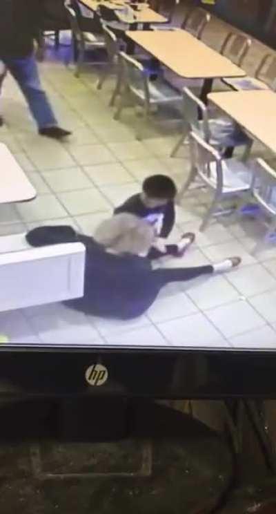 Good thing he was there to save her life!