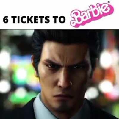 6 tickets to barbie pls