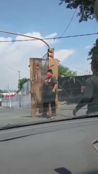 Typical traffic stop entertainment