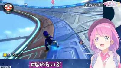 Watching Luna play Mario Kart is like watching a kid play a new game for the first time