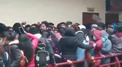 NEVER EVER LEAN ON THE RAILINGS