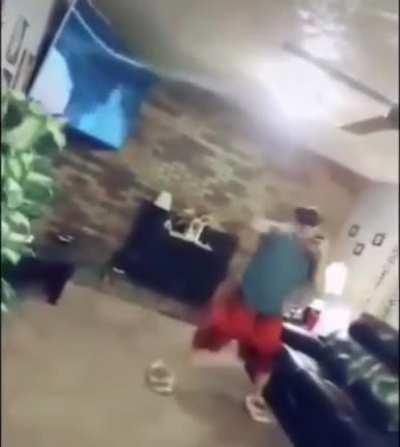 Kid learns the hard way about getting hurt in VR