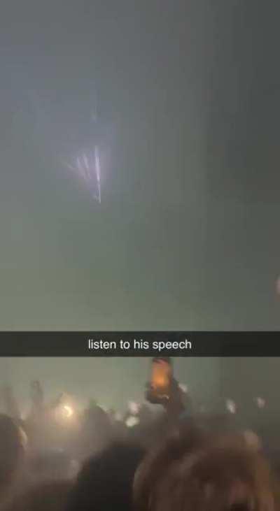 Carti says something about “just in case i can’t tell you this again” before performing Punk Monk.