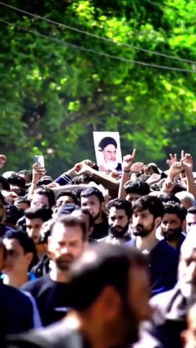 Kashmiri Muslims held massive rallies to express solidarity with the Palestinian people on 