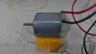 Bad apple on a dc motor