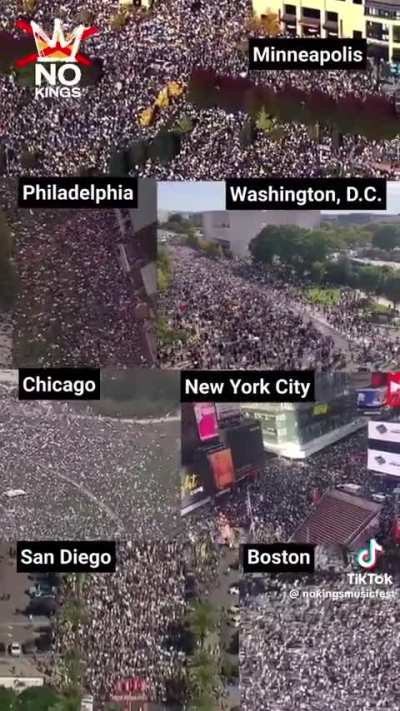 Analysts are calling this the biggest peaceful protest in American history. Nearly 7 million people, of cities small and large across the nation demonstrated yesterday for No Kings Rally.