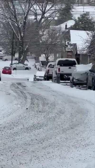 WCGW not using emergency brake on icy hill