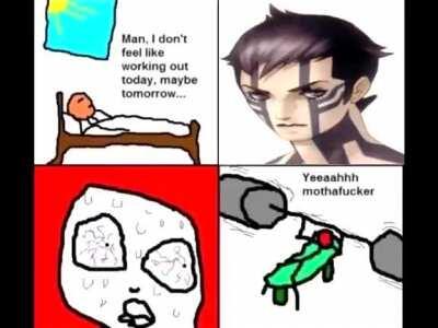 Time to work out caw caw